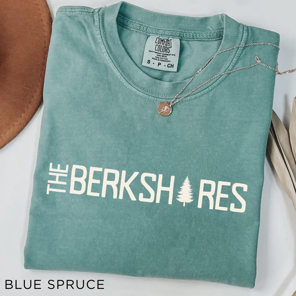 The Berkshires T-Shirt — Classic Mountain Tree Logo Tee