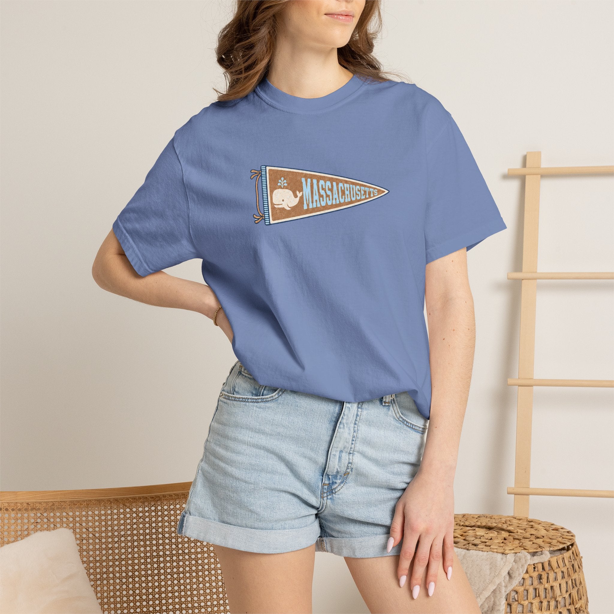 New England Pennant Graphic T-Shirt — Maine Vermont Massachusetts Rhode Island Connecticut