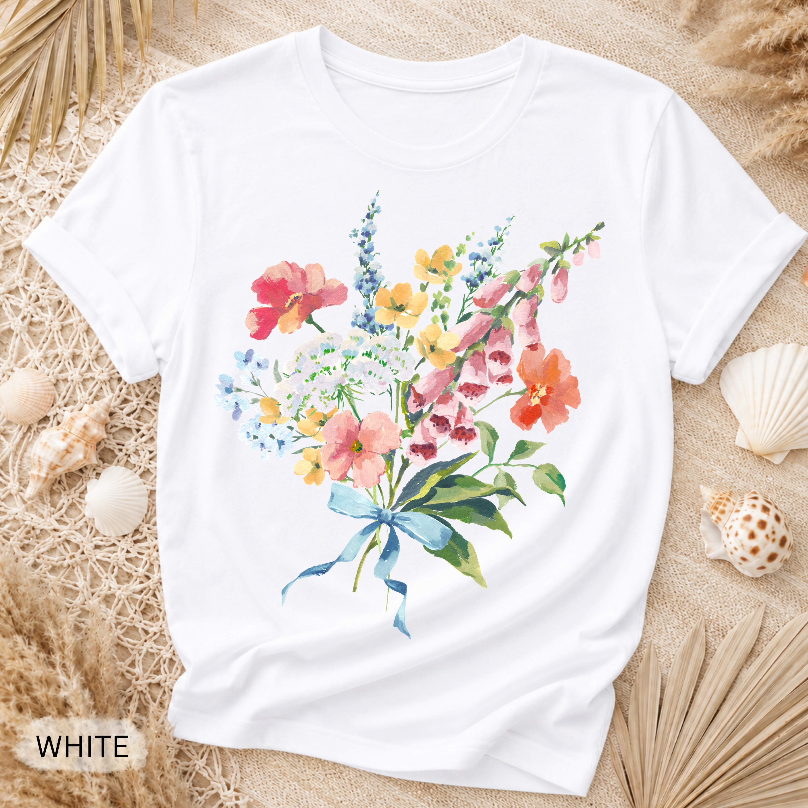 Vintage Floral Garment-Dyed Tee