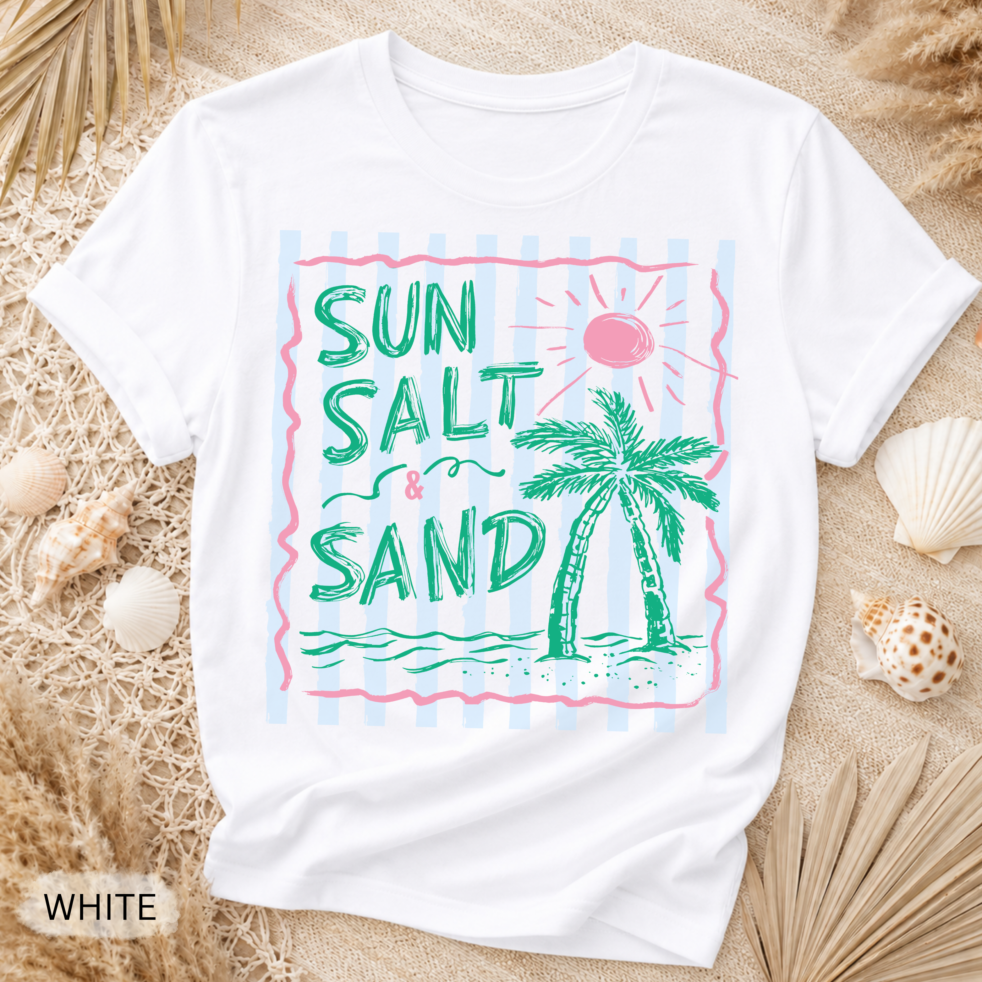 Sun Salt Sand Retro Stripe Tee