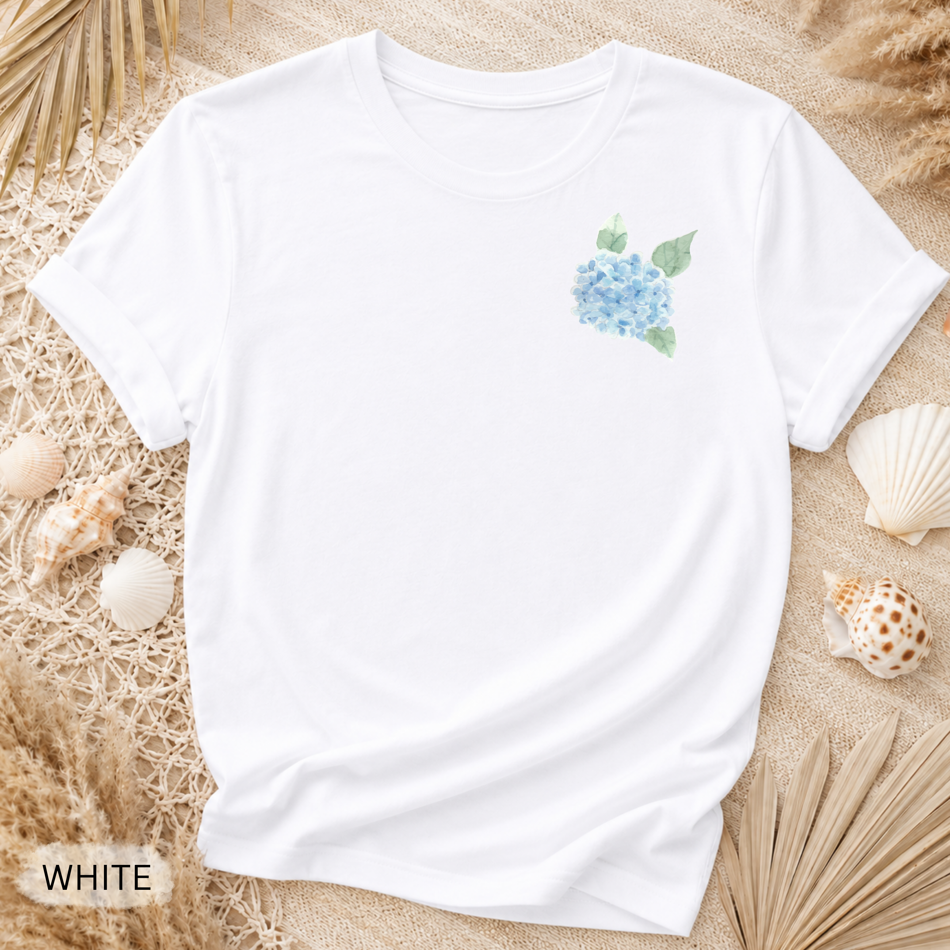 Hydrangea Side Stripe Garment-Dyed Tee
