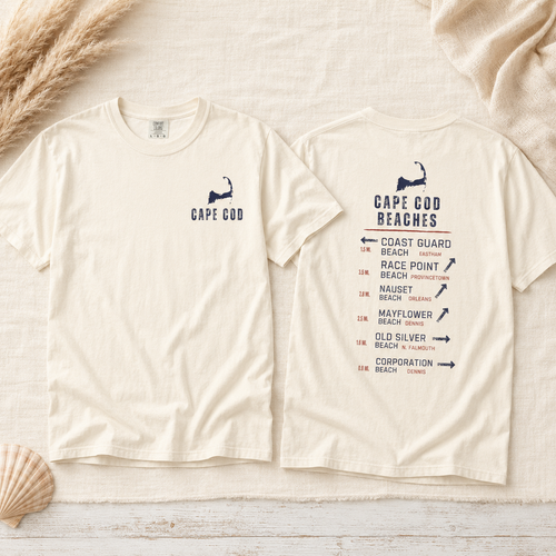 Cape Cod Beaches Garment-Dyed Tee