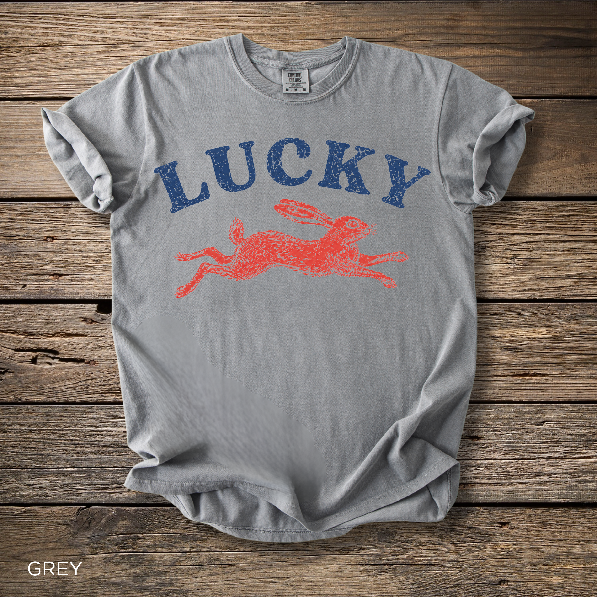 Lucky Rabbit T-Shirt — Vintage Lucky Graphic Tee