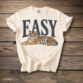 Easy Tiger T-Shirt — Relaxed Graphic Tee with Lying Tiger Design