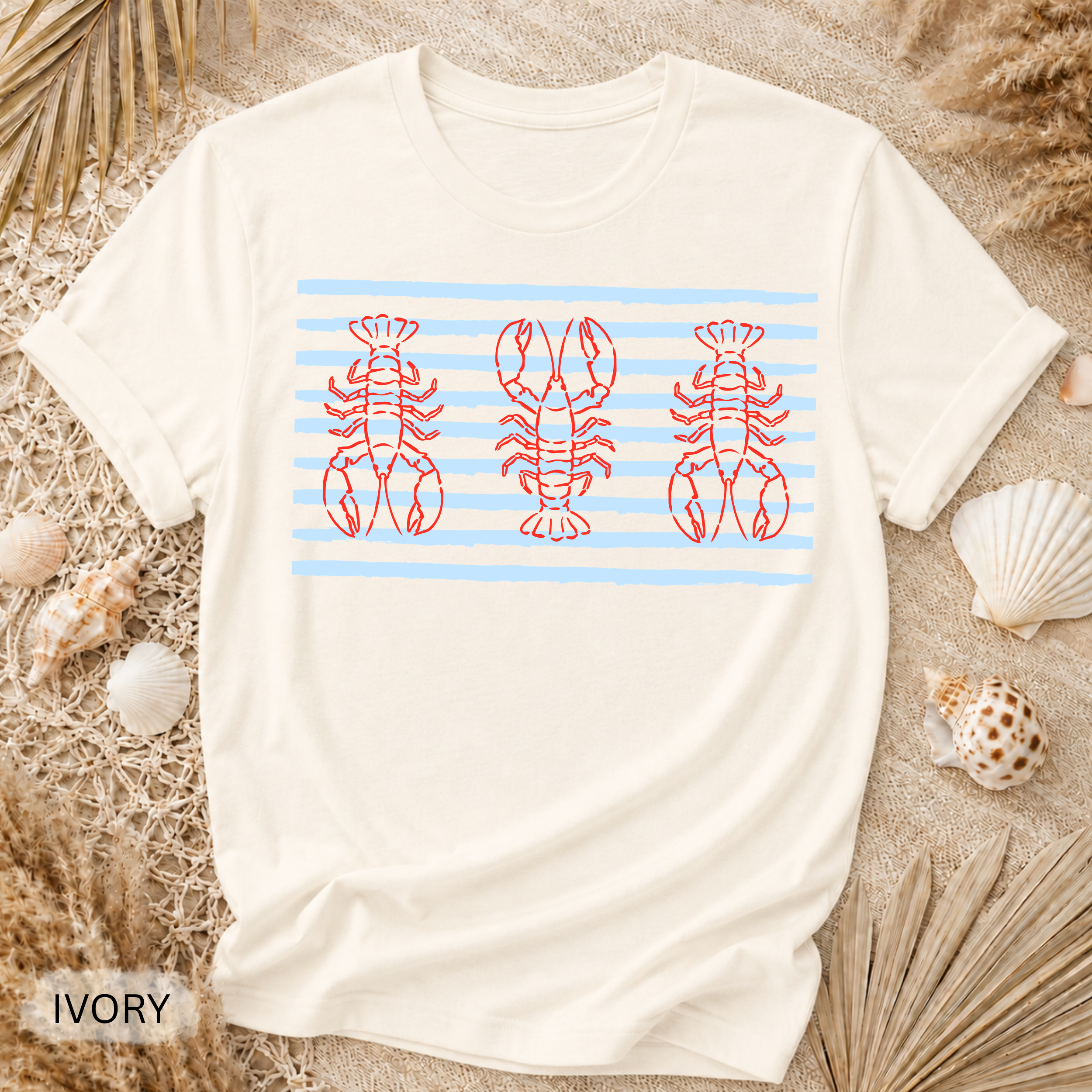 Nautical Lobster Stripe T-Shirt
