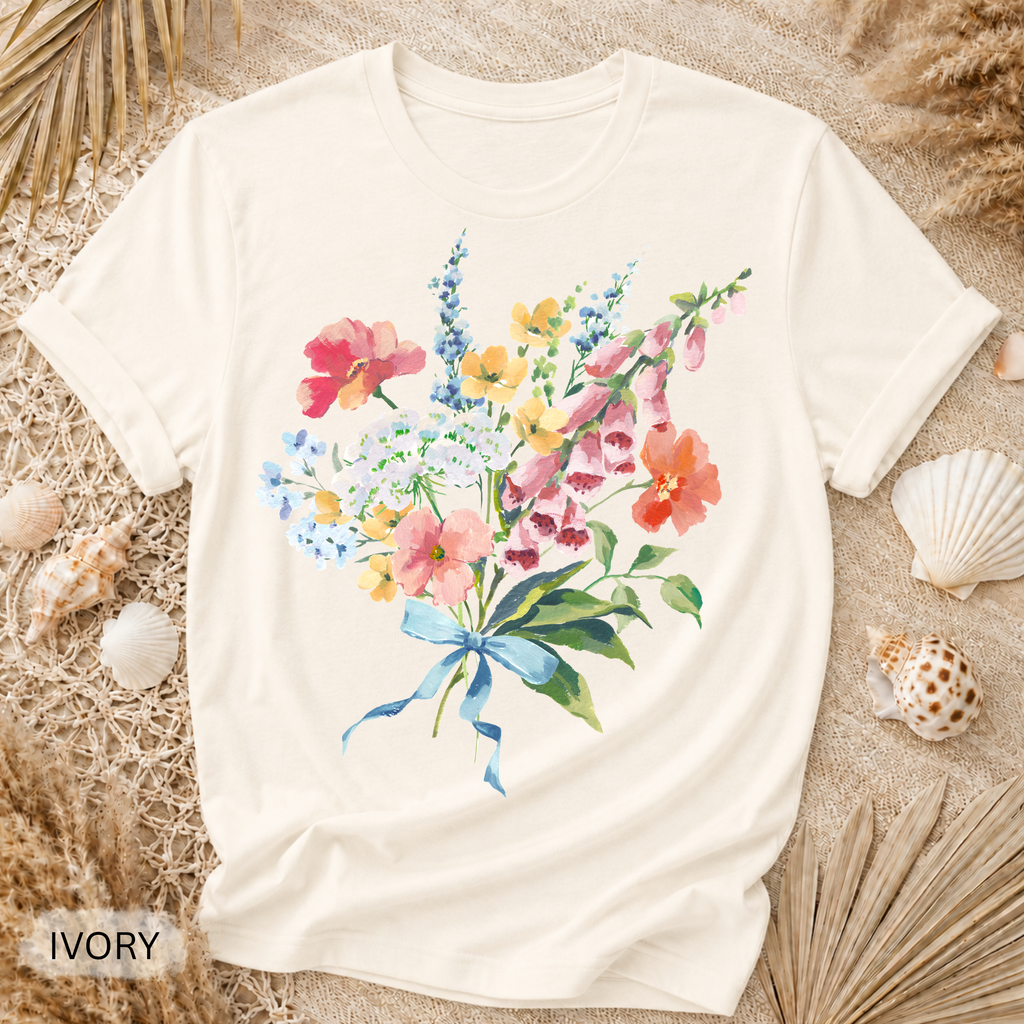 Vintage Floral Garment-Dyed Tee