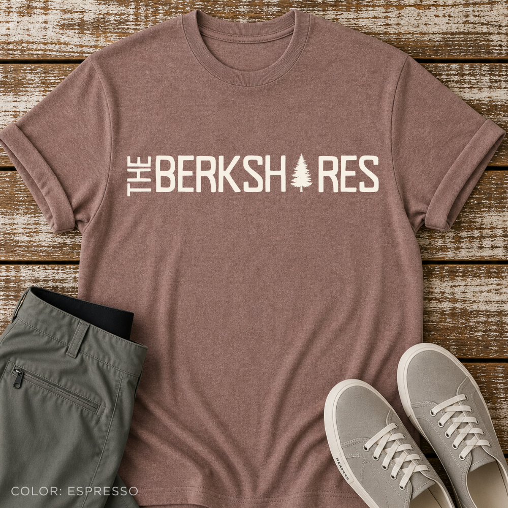 The Berkshires T-Shirt — Classic Mountain Tree Logo Tee