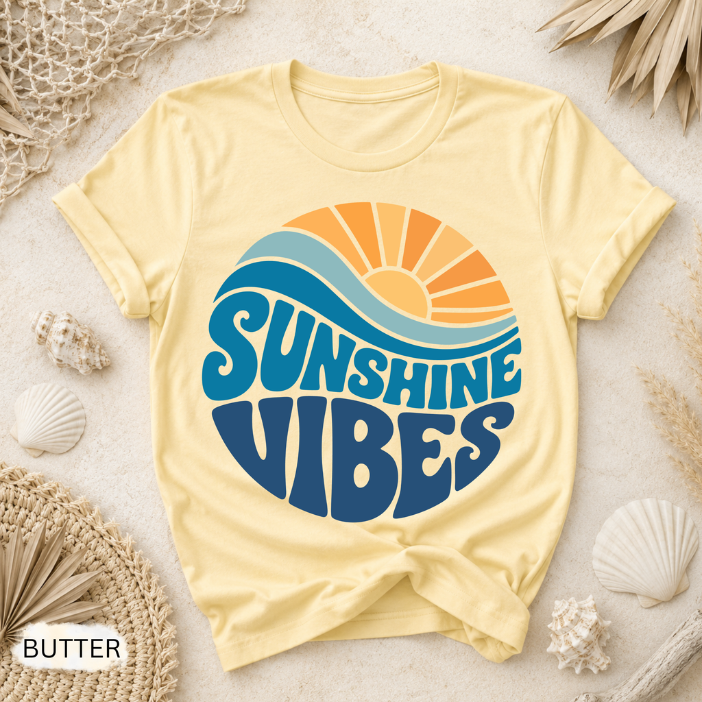 Retro Summer Sunshine Garment-Dyed Tee