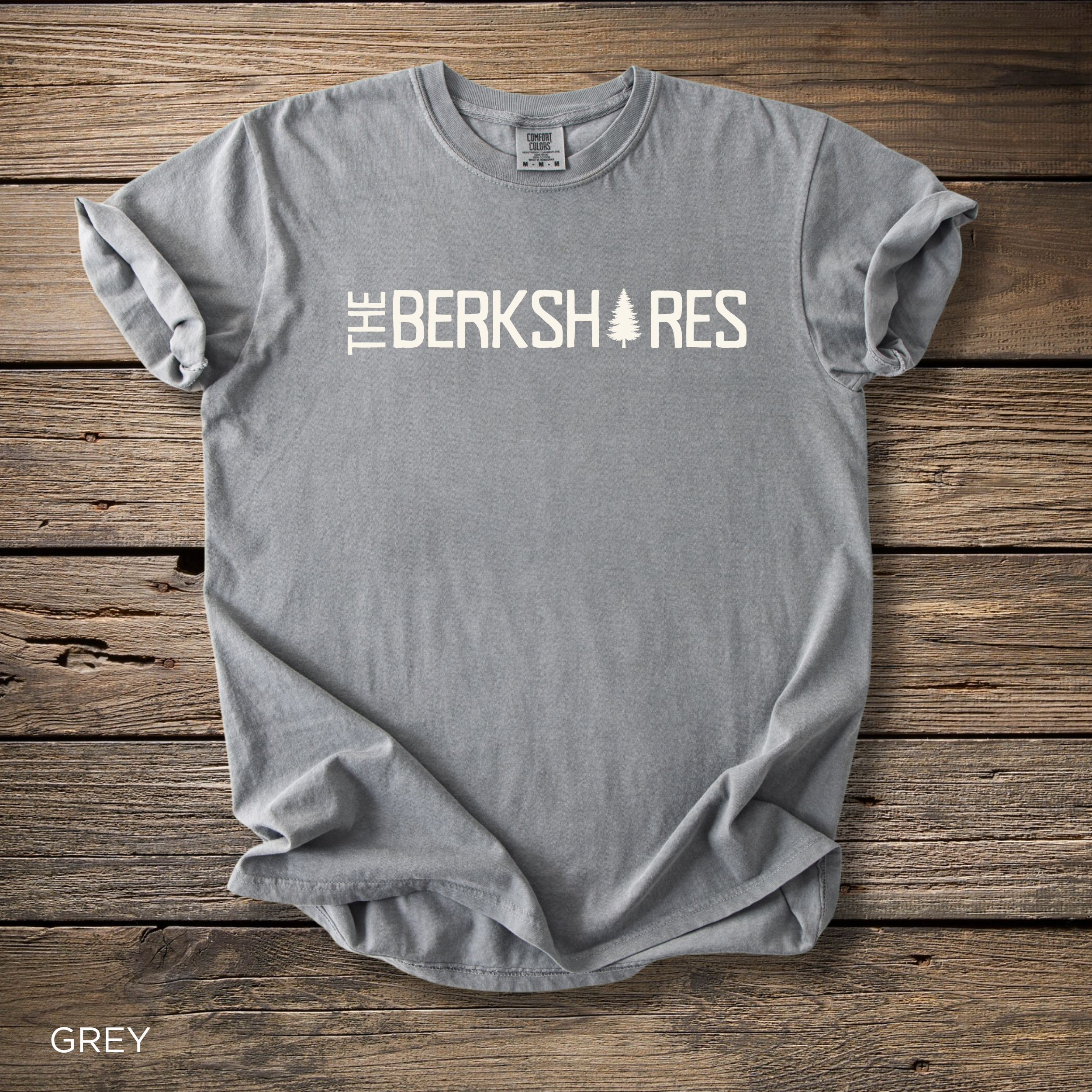 Berkshires T-Shirt — Rustic Tree Logo Tee for Outdoor Lovers berkshires ma