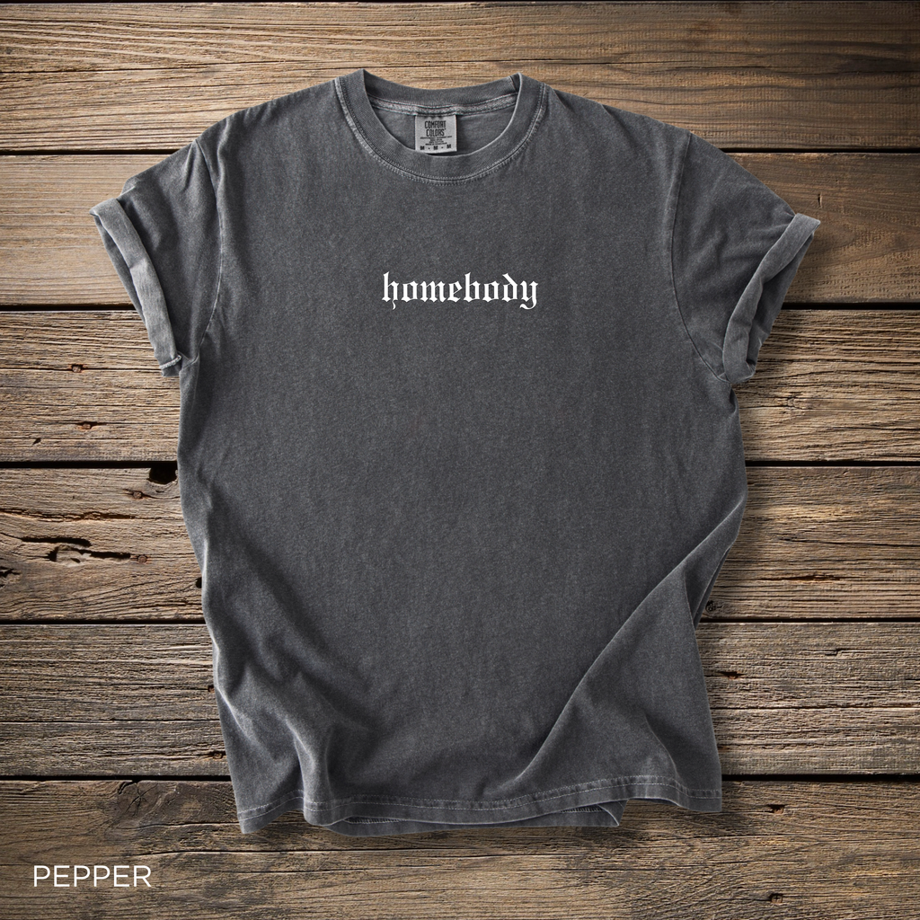 Homebody tshirt embroidered