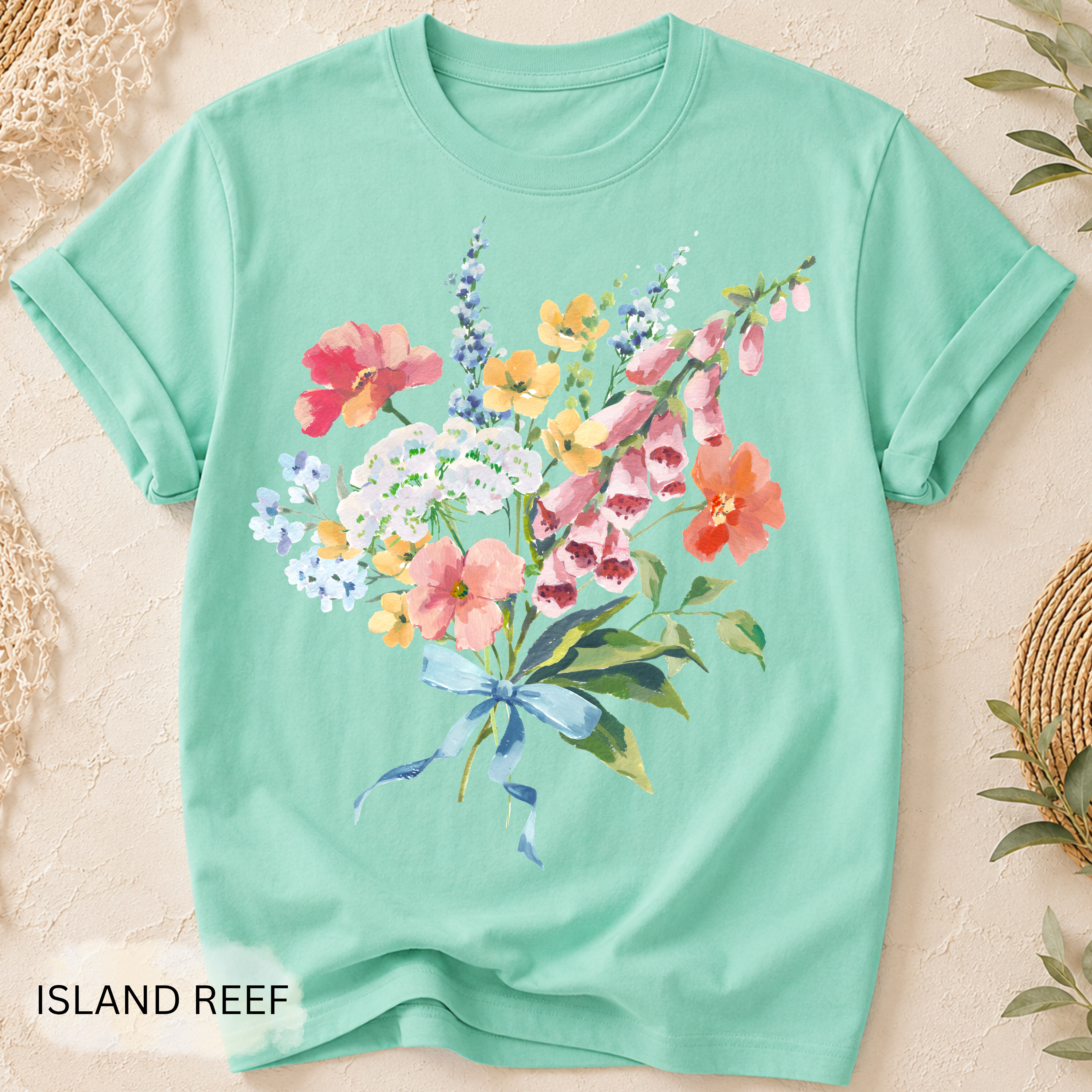 Vintage Floral Garment-Dyed Tee