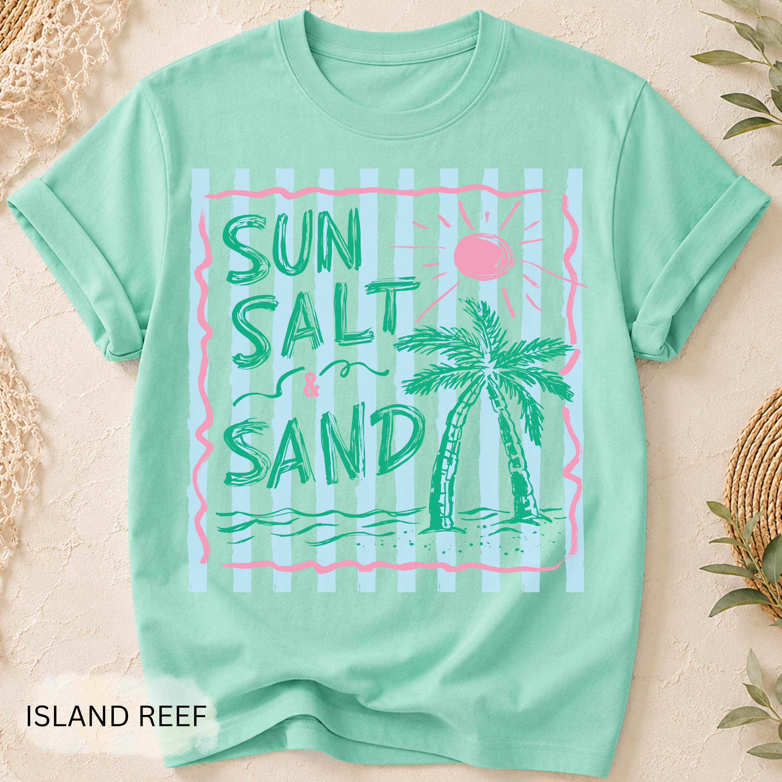 Sun Salt Sand Retro Stripe Tee