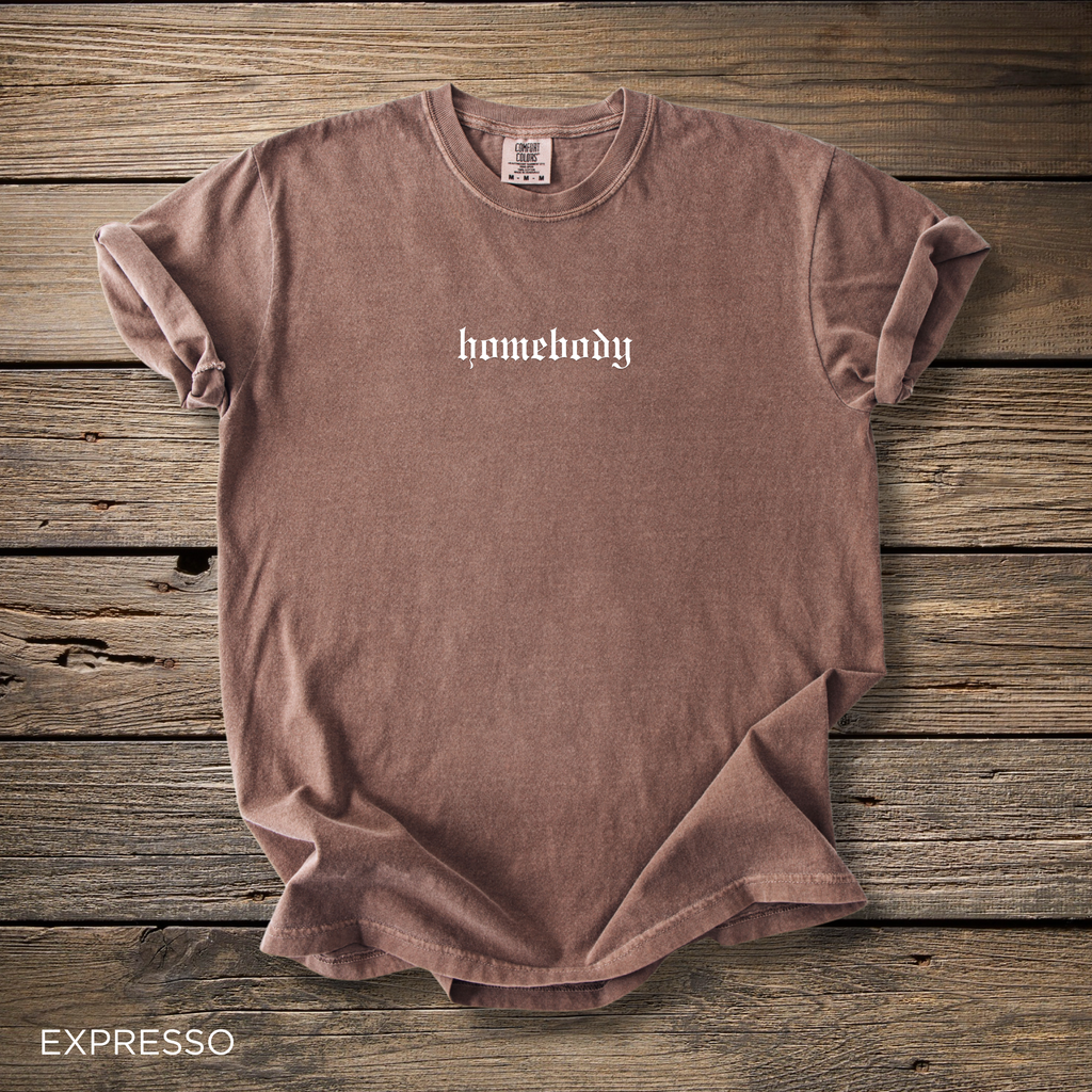 Homebody tshirt embroidered