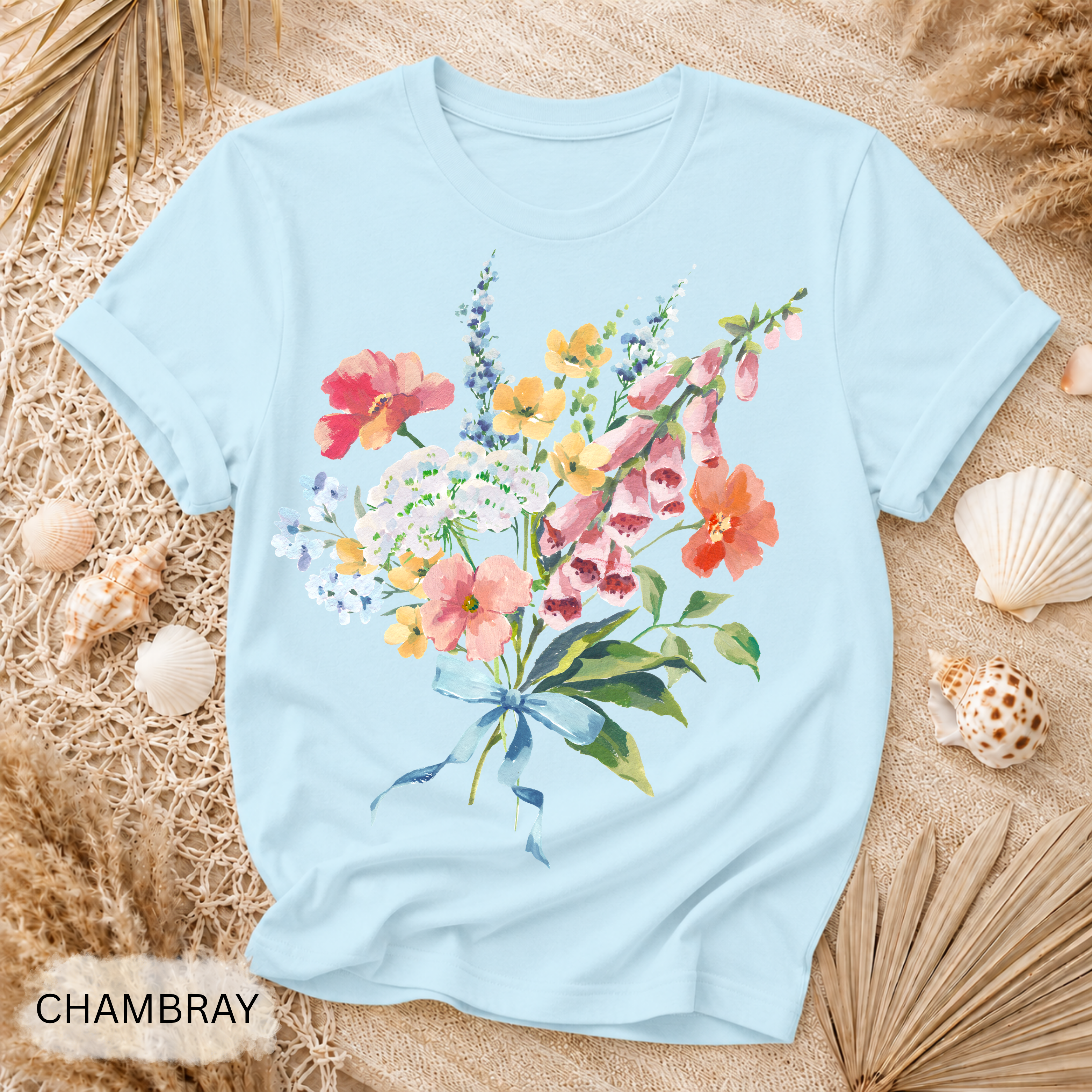 Vintage Floral Garment-Dyed Tee