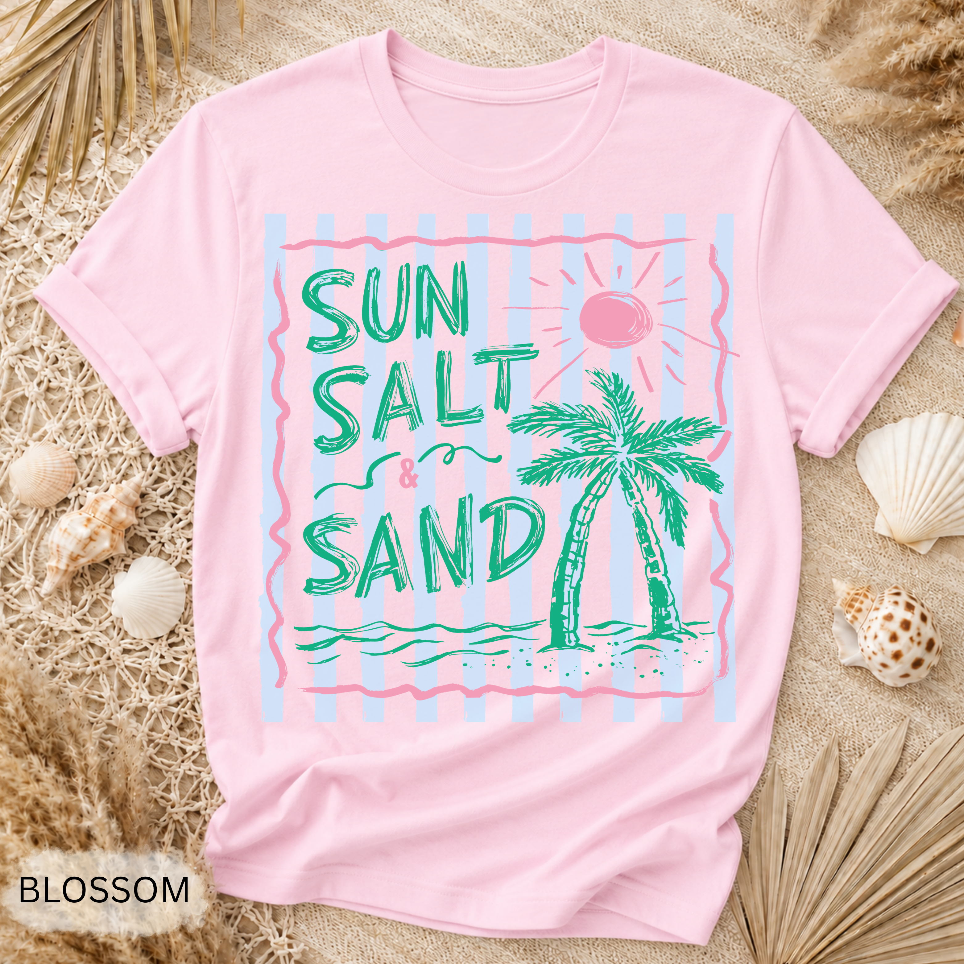 Sun Salt Sand Retro Stripe Tee