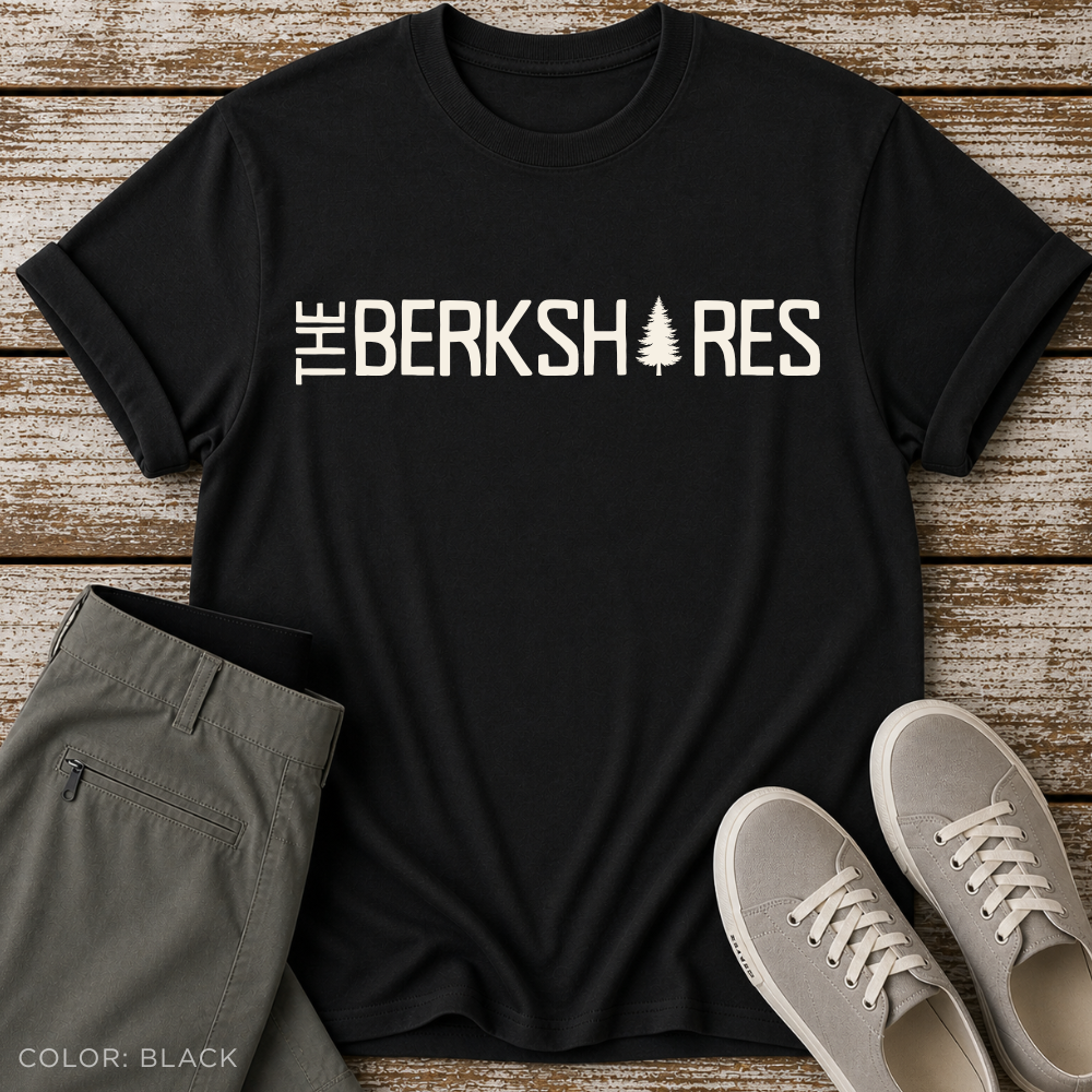 The Berkshires T-Shirt — Classic Mountain Tree Logo Tee