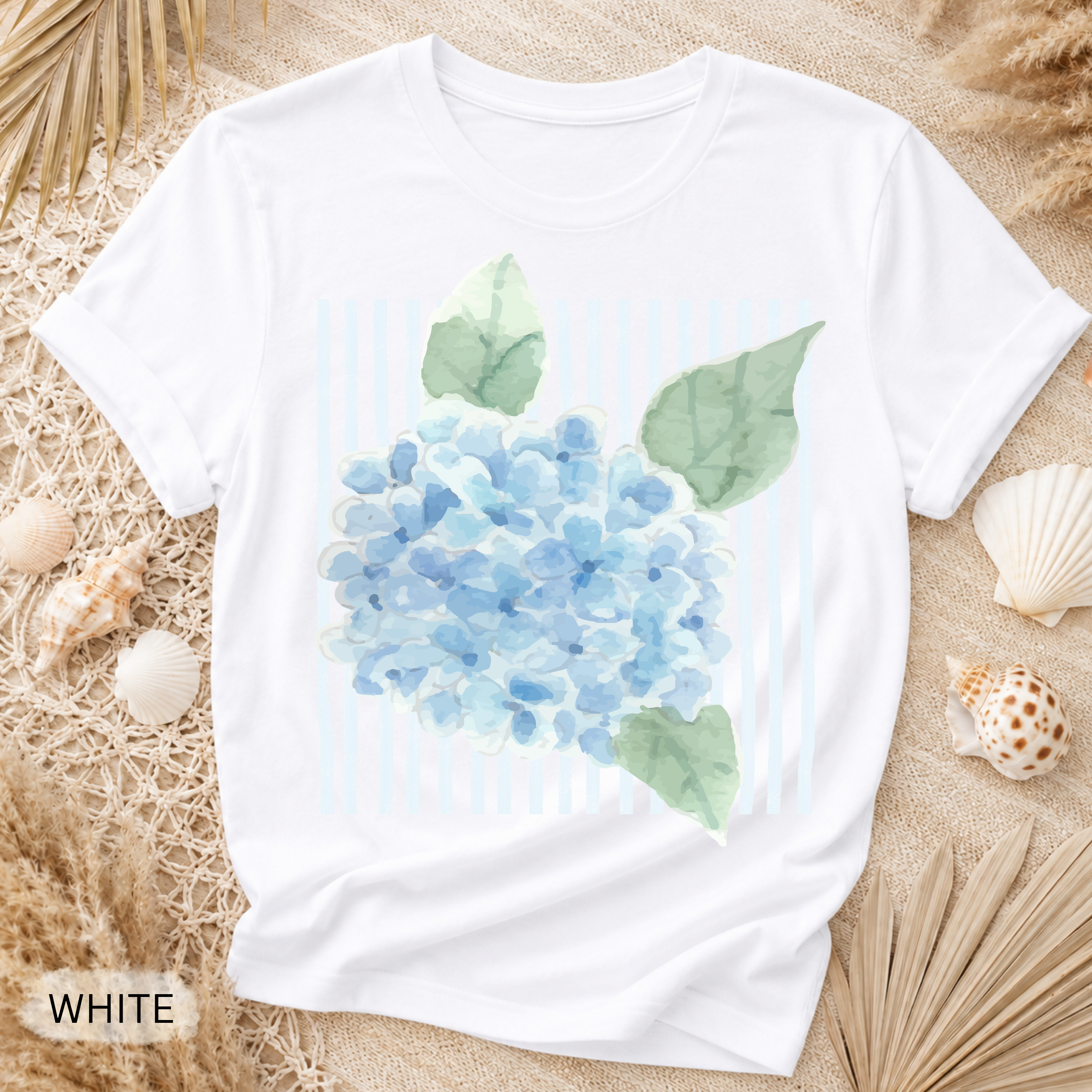 Hydrangea Stripe Garment-Dyed Tee