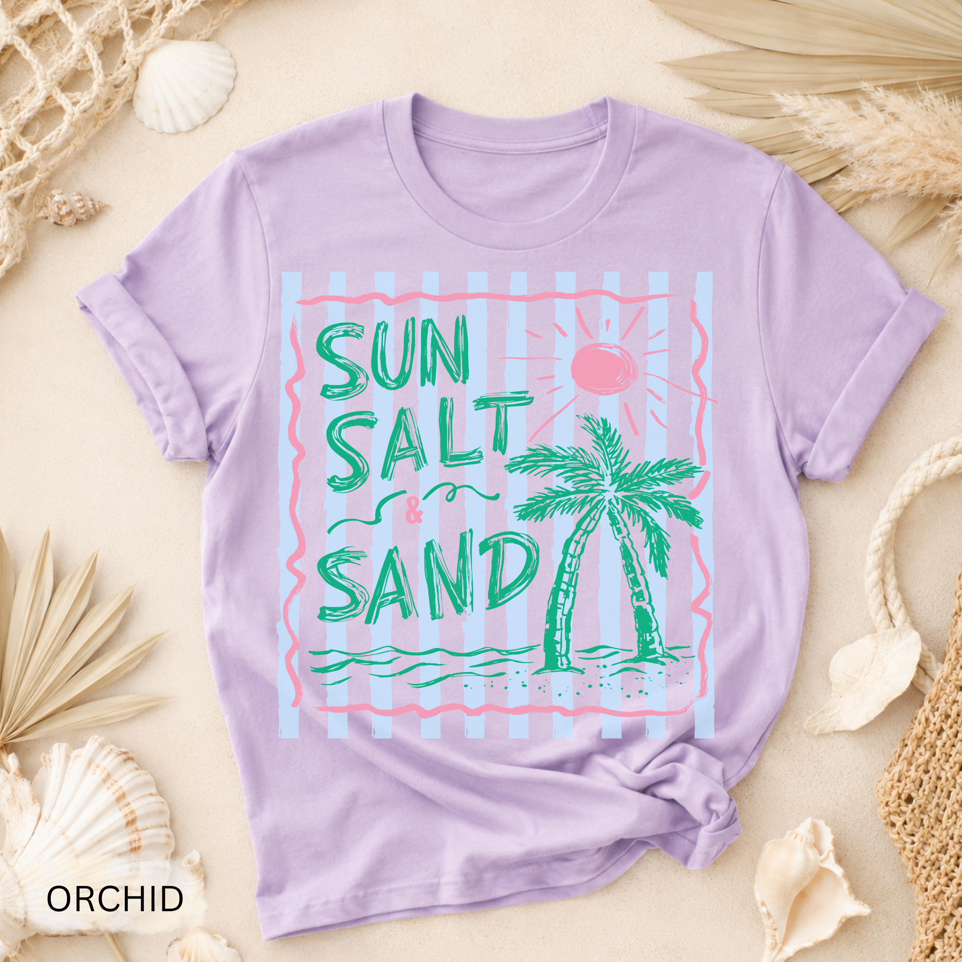 Sun Salt Sand Retro Stripe Tee