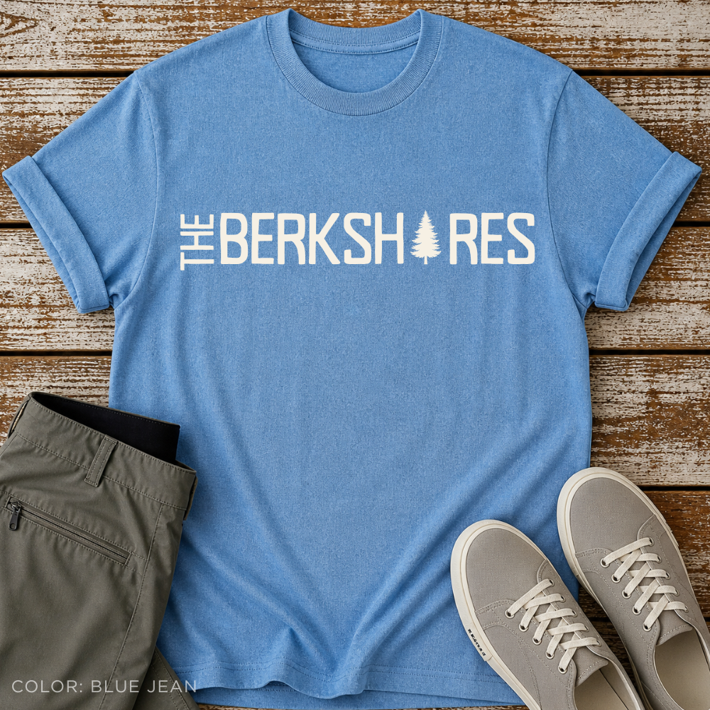 The Berkshires T-Shirt — Classic Mountain Tree Logo Tee