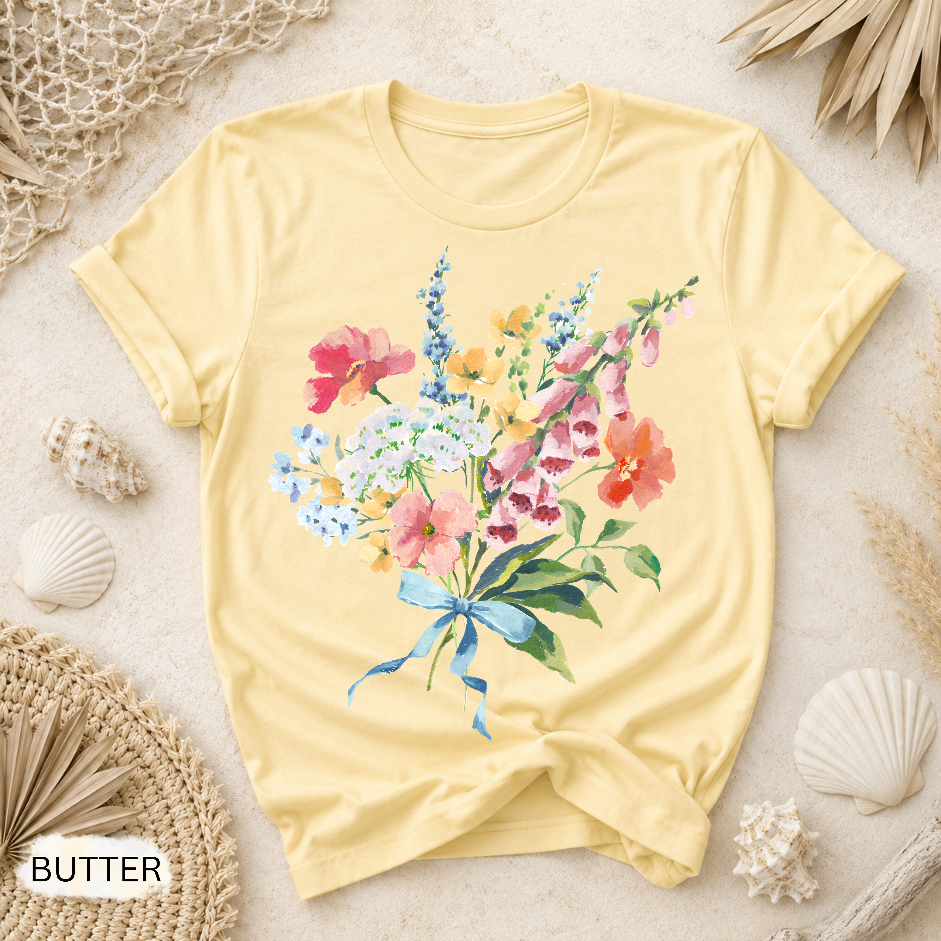Vintage Floral Garment-Dyed Tee