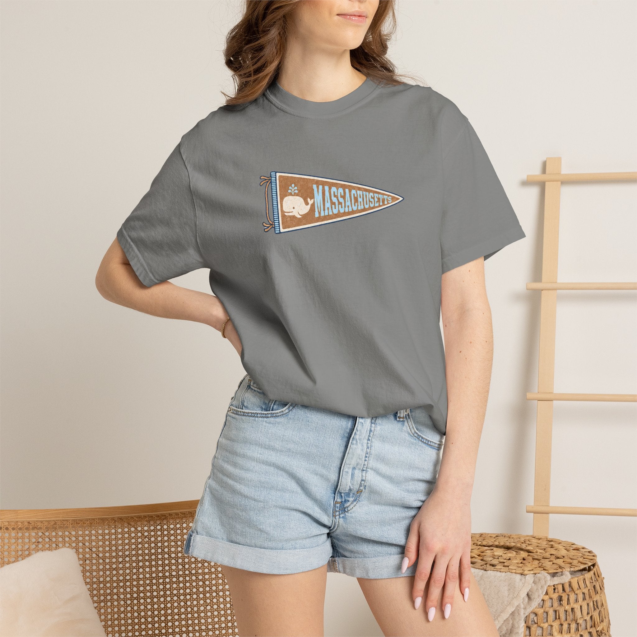New England Pennant Graphic T-Shirt — Maine Vermont Massachusetts Rhode Island Connecticut