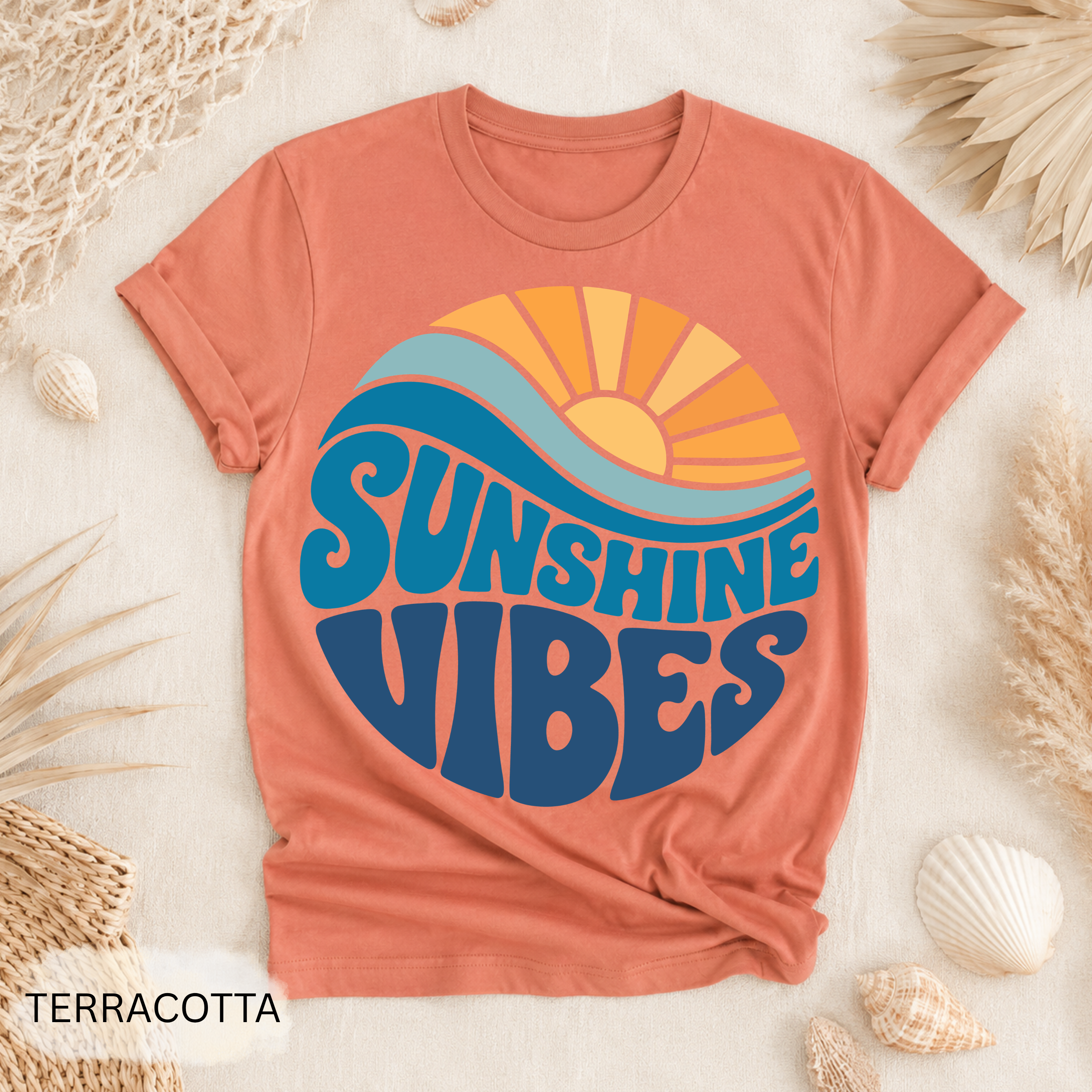 Retro Summer Sunshine Garment-Dyed Tee
