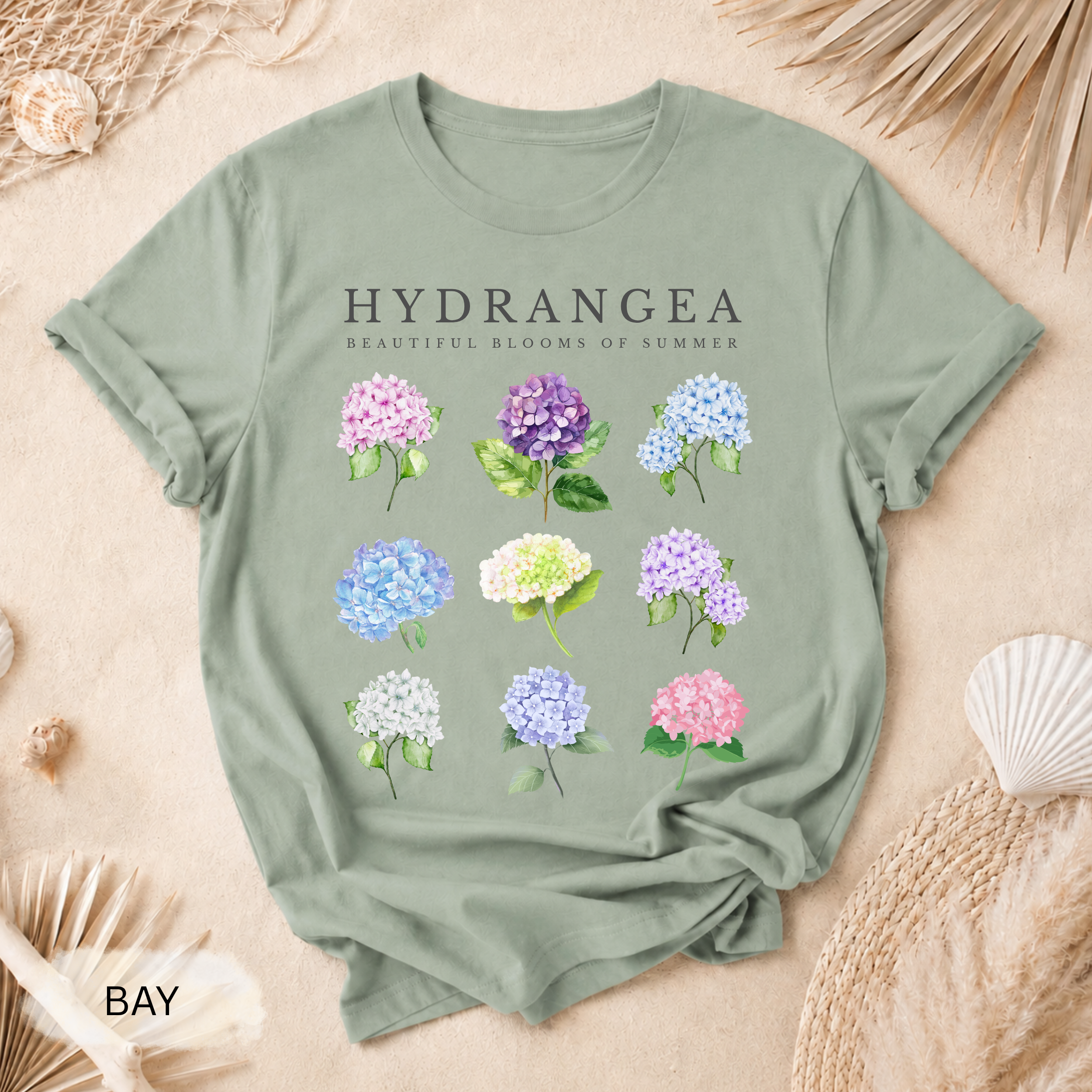 Hydrangea Floral T-Shirt
