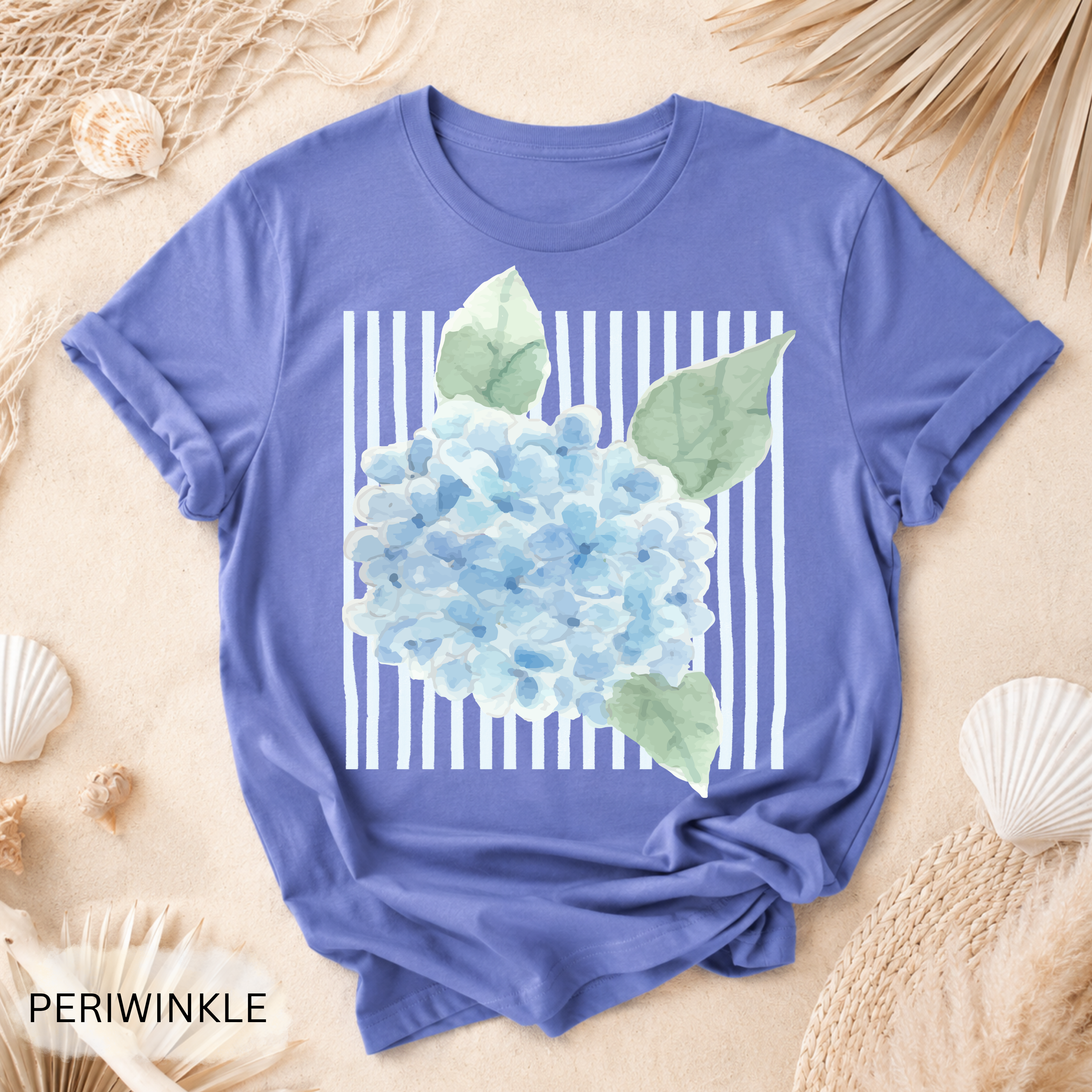 Hydrangea Stripe Garment-Dyed Tee