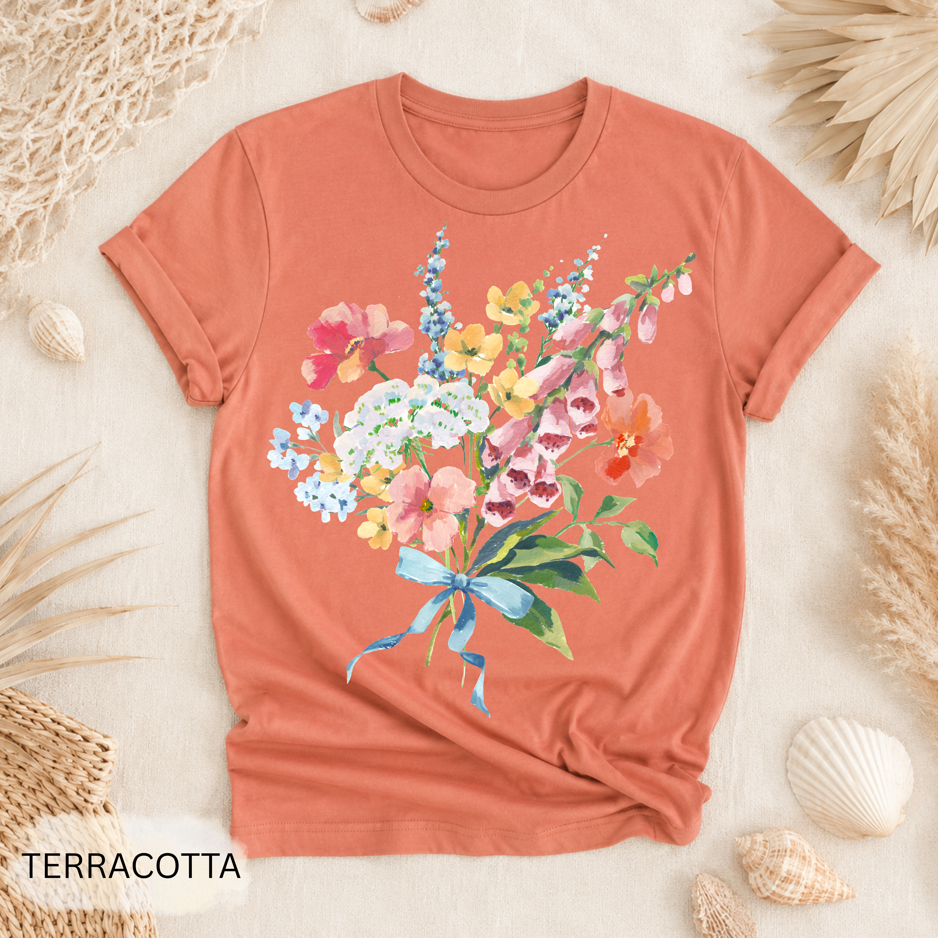 Vintage Floral Garment-Dyed Tee