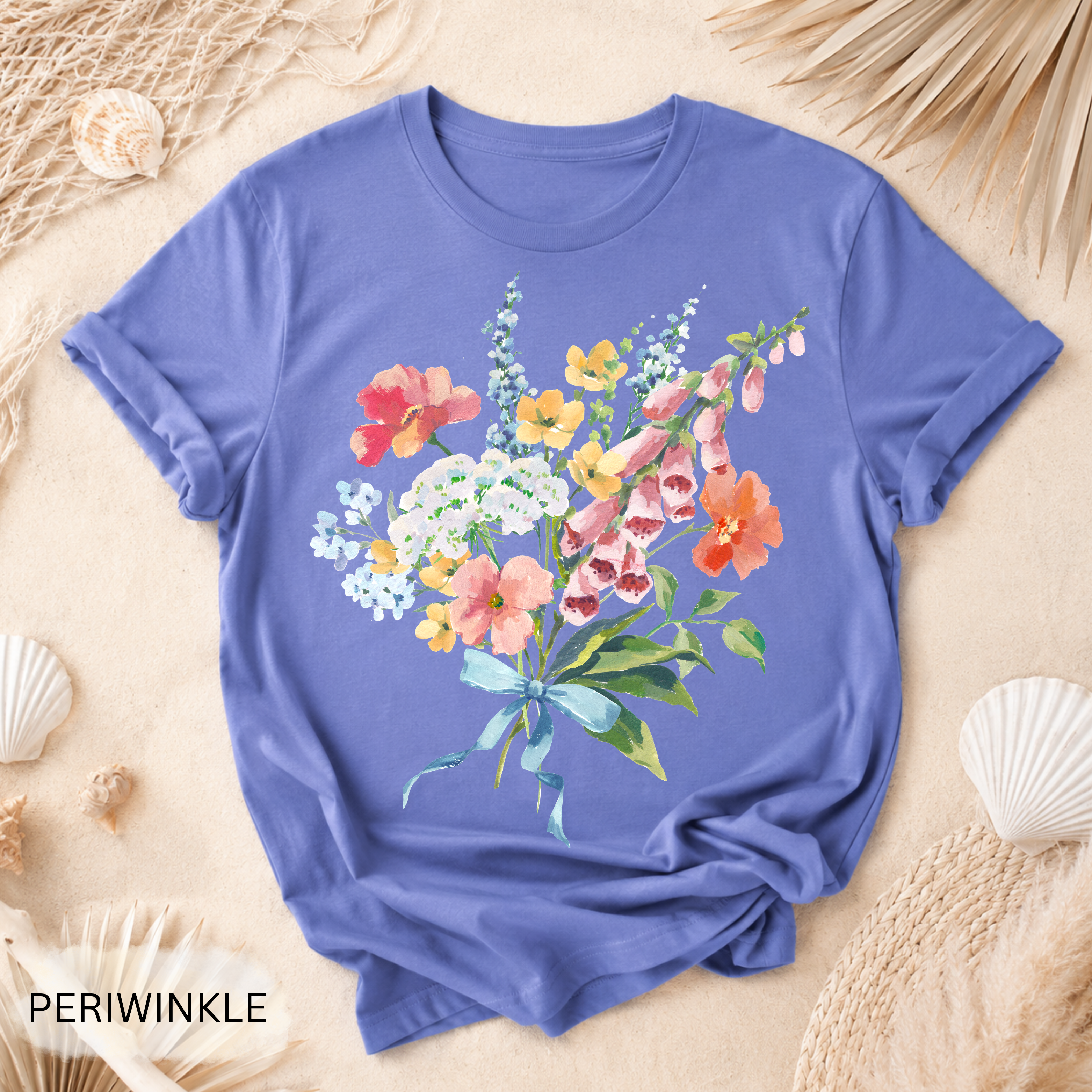 Vintage Floral Garment-Dyed Tee