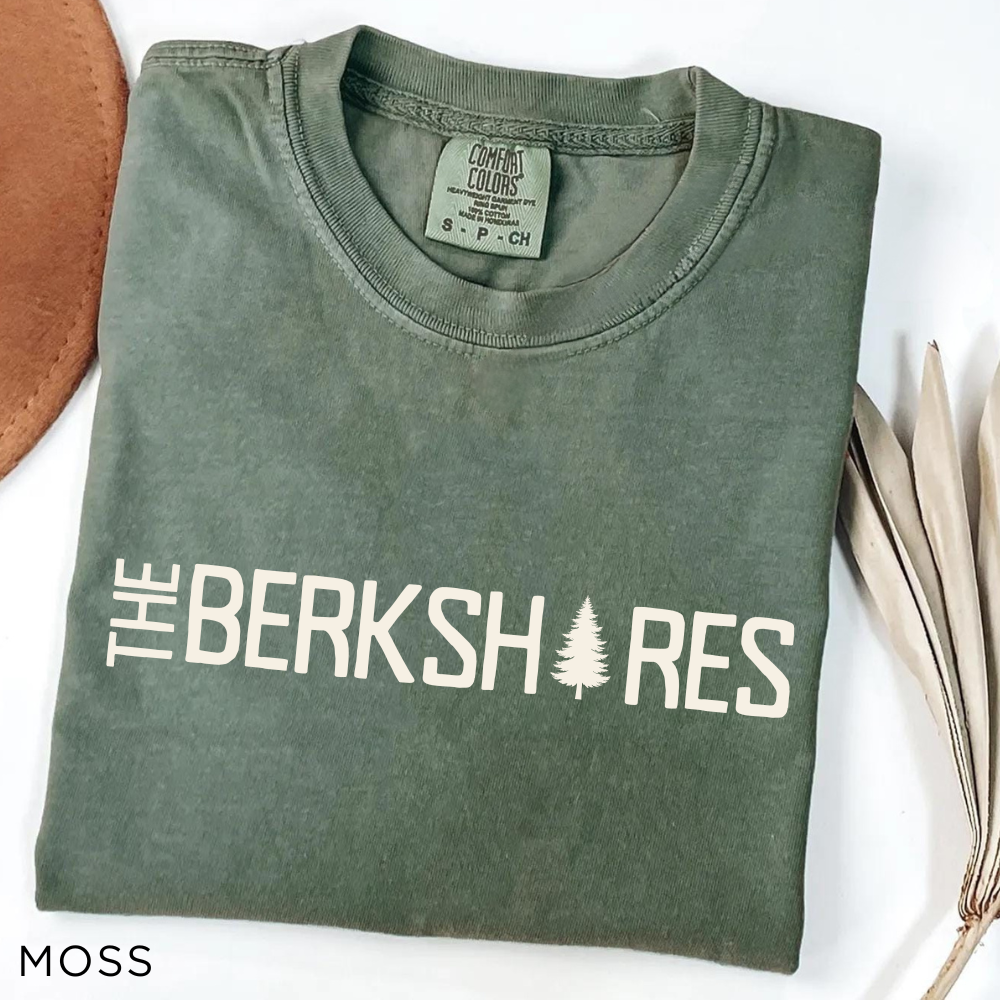 The Berkshires T-Shirt — Classic Mountain Tree Logo Tee