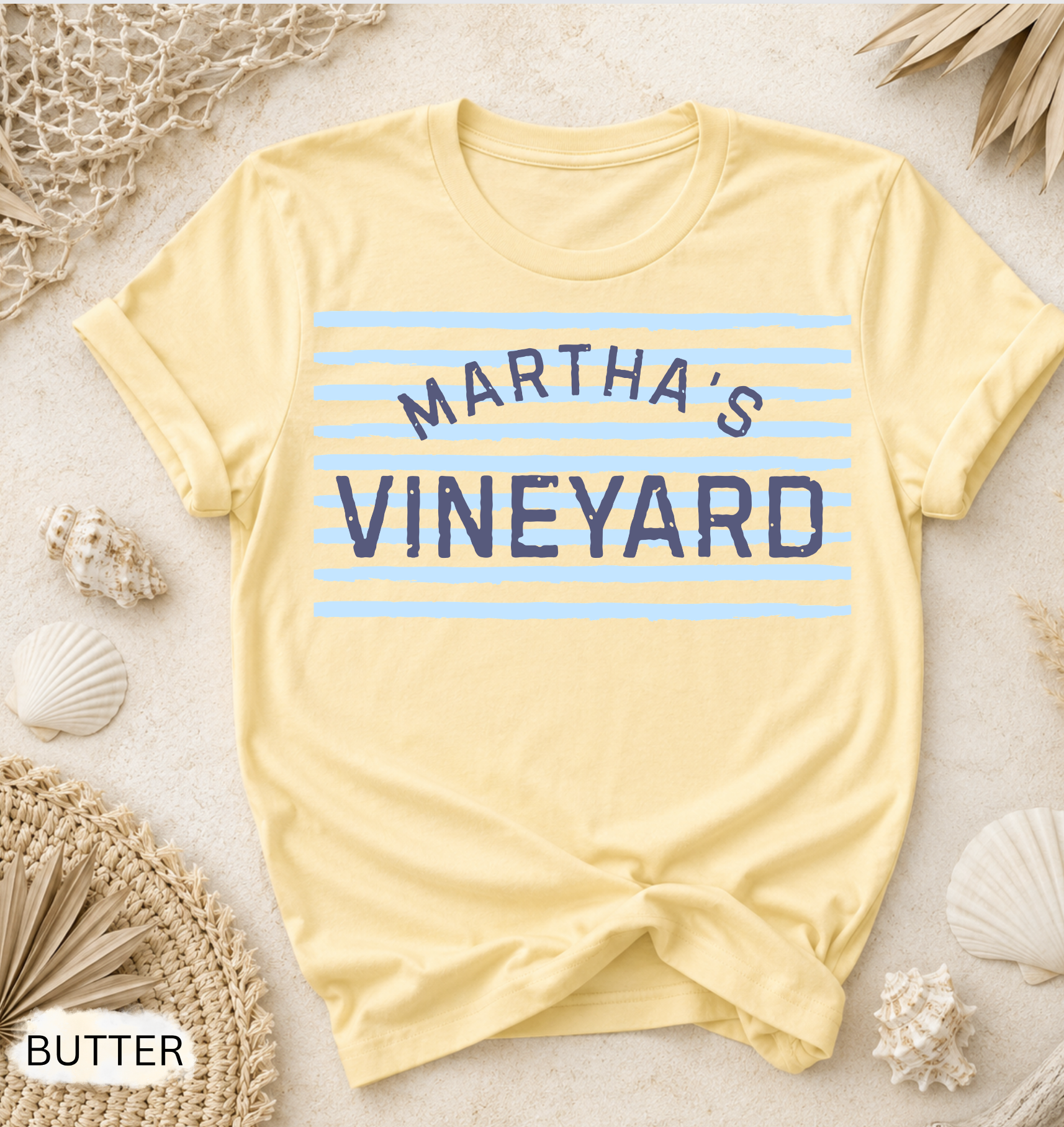 Martha's Vineyard Stripe Garment-Dyed Tee